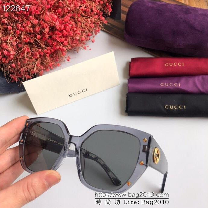 GUCCI古馳 新品 時尚百搭女款太陽鏡 GG0613  lly1240